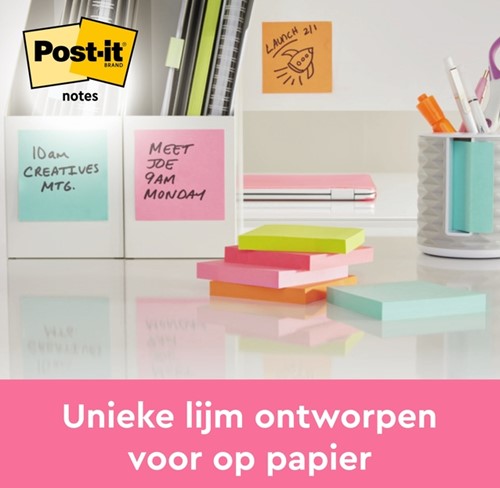 Memoblok Post-it 655 76x127mm gelijnd roze-3