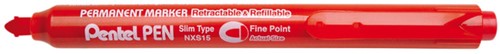 Viltstift Pentel NXS15 rood 1mm