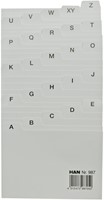 Tabkaart Han alfabet A7 HA-987 lichtgrijs-2