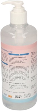 Handdesinfectie CMT pompflacon alcoholgel 500ml-2