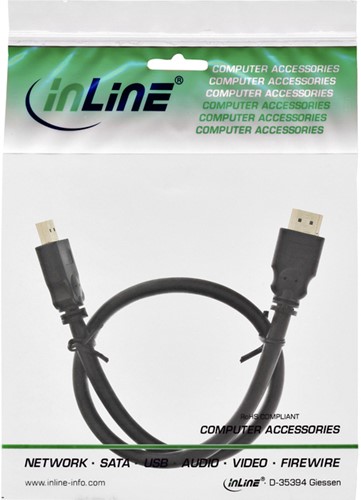 Kabel InLine HDMI HD M 5 meter zwart-2