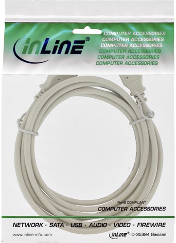 Kabel Inline USB-A 2.0 M-M 2 meter beige-2