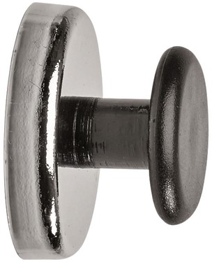 Magneet met knop MAUL Ø36mm trekkracht 5kg chroom/zwart-2