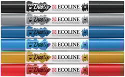 Duotip Talens Ecoline set à 6 stuks stadslandschap
