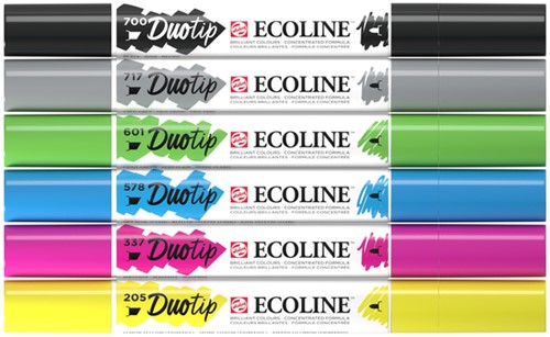 Duotip Talens Ecoline set à 6 stuks basis