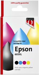 Inktcartridge Quantore  alternatief tbv Epson 603XL zwart + 3 kleuren