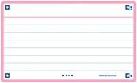Flashcard Oxford 2.0 75x125mm 80vel 250gr lijn roze