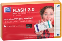 Flashcard Oxford 2.0 75x125mm 80vel 250gr lijn oranje-1