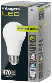 Ledlamp Integral E27 5000K koel wit 4.8W 470lumen dag/nacht sensor-2