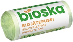 Afvalzak Bioska zetmeel 42x50cm 20L groen