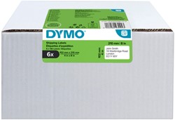 Etiket Dymo 2177565 labelwriter 102mmx210mm verzend wit 6x140stuks