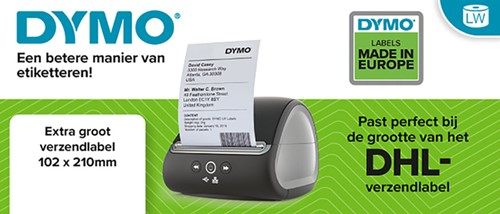 Etiket Dymo LabelWriter 5XL verzendlabel 102x210mm 6 rollen á 140 stuks wit-3