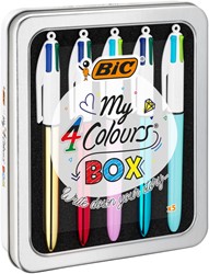 Balpen Bic 4kleuren My Bic 4-kleurenbox assorti