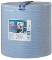 Poetspapier Tork Wiping Plus W1 37cmx510m blauw 130050