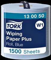 Poetspapier Tork W1 Plus Premium 2-laags 1500vel blauw 130050-2