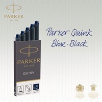 Inktpatroon Parker Quink blauwzwart blister à 10 stuks-4