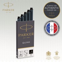 Inktpatroon Parker Quink zwart blister à 10 stuks-3