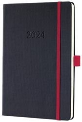 Agenda 2024 Sigel Conceptum A5 7dagen/2pagina's zwart