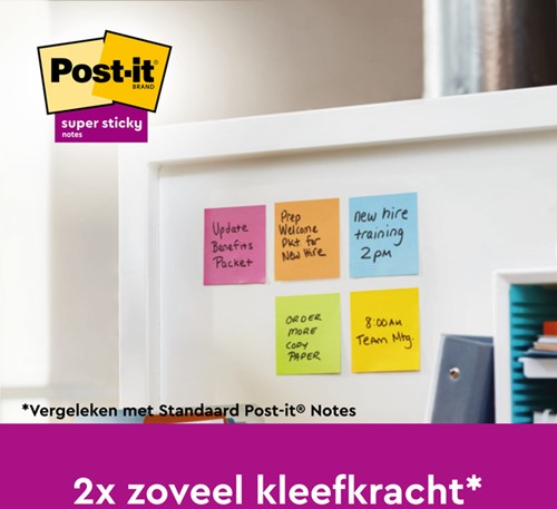 Memoblok Post-it 622 Super Sticky 47,6x47,6mm Cosmic-1