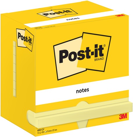 Memoblok Post-it 655 76x127mm geel-3