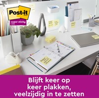 Memoblok Post-it Z-Note S330 Super Sticky 76x76mm geel 12 stuks-2