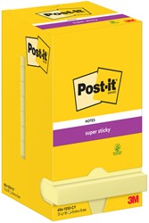 Memoblok 3M Post-it 654 Super Sticky 76x76mm kanarie geel