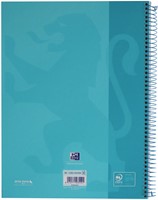 Notitieboek Oxford Touch Europeanbook A4+ 4-gaats lijn 80vel pastel blauw-1