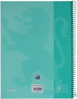 Notitieboek Oxford Touch Europeanbook A4+ 4-gaats lijn 80vel pastel mint-1