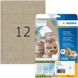 Etiket HERMA 10754 97x42.3mm silphie bruin 240stuks