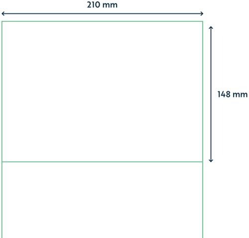 Etiket Qbasic A4 1.000 vel 210x148mm 2000 labels-2