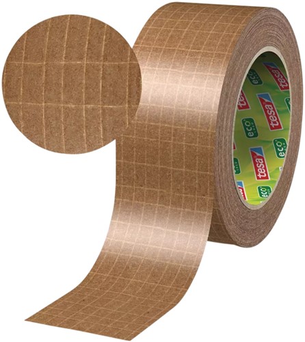 Verpakkingstape Tesa 56000 Eco papier ultra strong 50mmx25m-3