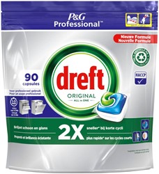 Vaatwastabletten Dreft All-in-1 Professional Regular 90stuks