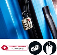 Hangslot Masterlock 3-cijfer combinatie TSA nikkel 30mm-2