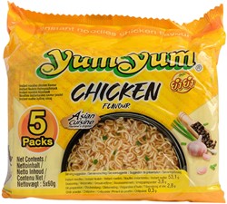 Noodles Yum Yum kip bami 5-pack 5x60gr