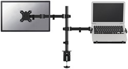 Monitorarm met laptopstandaard Neomounts FPMA-D550NOTEBOOK zwart