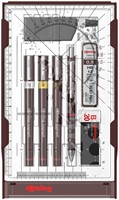 Tekenset rOtring Isograph college 0.25mm, 0.35mm en 0.5mm set à 3 stuks