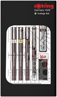 Tekenset rOtring Isograph college 0.25mm, 0.35mm en 0.5mm set à 3 stuks-2