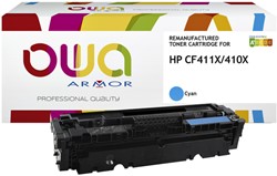 Tonercartridge OWA alternatief tbv HP CF411X blauw