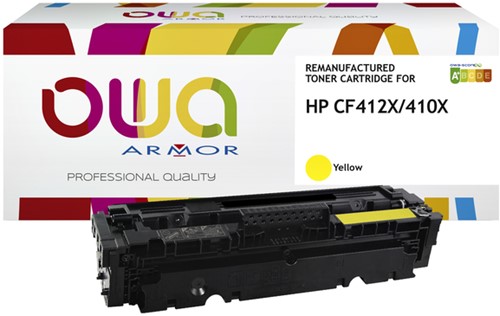 Tonercartridge OWA alternatief tbv HP CF412X geel
