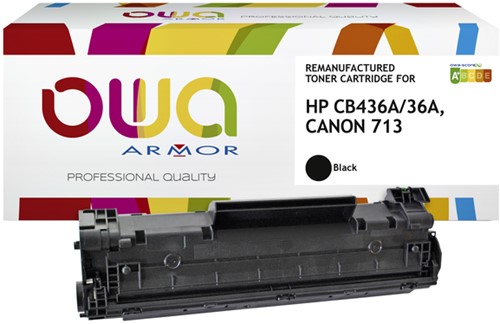 Tonercartridge OWA alternatief tbv HP CB436A zwart