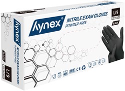 Handschoen Hynex L nitril 100 stuks zwart