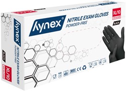 Handschoen Hynex XL nitril 100 stuks zwart