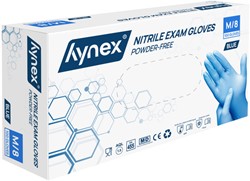 Handschoen Hynex M nitril 100 stuks blauw