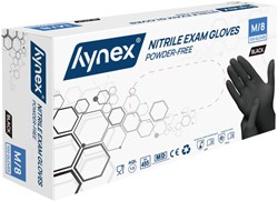 Handschoen Hynex M nitril 100 stuks zwart