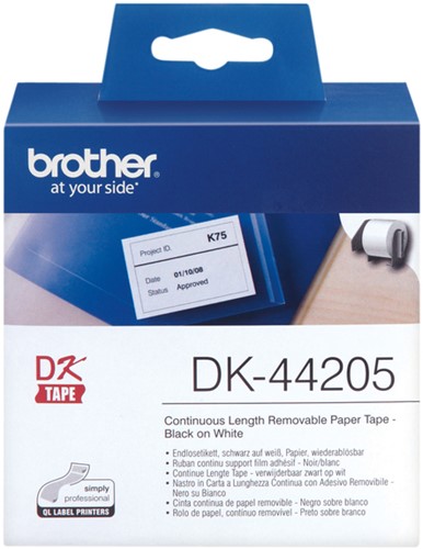 Etiket Brother DK-44205 62mm thermisch 30 meter wit papier-2
