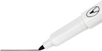 Viltstift Nobo whiteboard Glide fijn zwart 1mm 4stuks-2