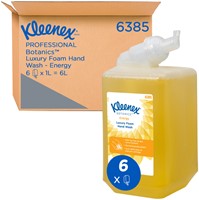 Handzeep Kleenex  Botanics foam geel 1000ml 6385