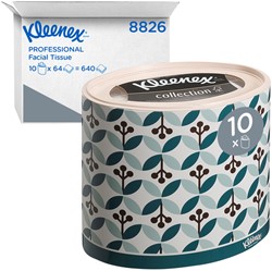 Facial tissues Kleenex 3-laags ovaal 10x64st wit 8826