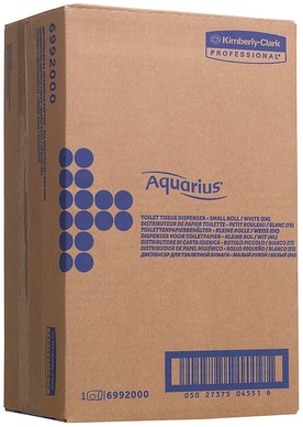 Toiletpapierdispenser Aquarius duo voor kleine rollen wit 6992-2