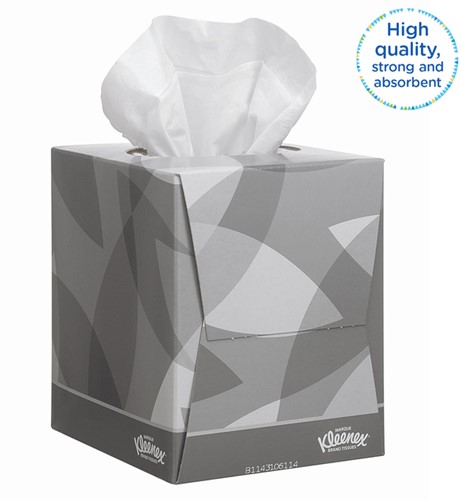 Facial tissues Kleenex kubus 2-laags 88 vel wit 8834-1